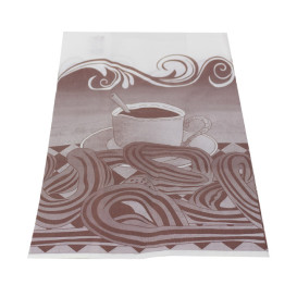 Sacchetto per Churros Antigrasso 22+11x36cm (250 Pezzi)