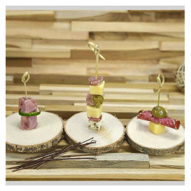Spiedini di Bambù con Nodo Naturale 7cm (100 Pezzi)