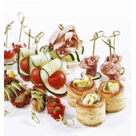Spiedini di Bambù con Nodo Naturele 15cm (100 Pezzi)