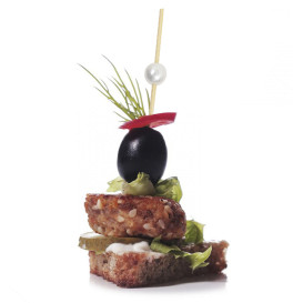 Spiedini di Bambù Decorato Perla 9cm (100 Pezzi)