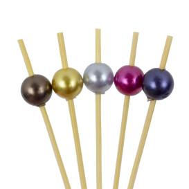 Spiedi di Bambù “Perla” Assortimento 9cm (100 Pezzi)