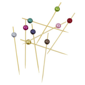 Spiedi di Bambù “Perla” Assortimento 9cm (100 Pezzi)