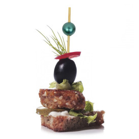 Spiedi di Bambù “Perla” Assortimento 9cm (100 Pezzi)