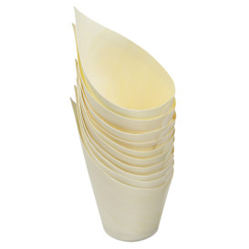 Coni di Legno Degustazione 8cm (50 Pezzi)