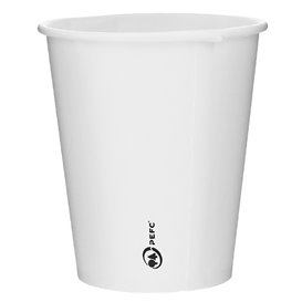 Bicchiere di Carta 6Oz/180ml Bianco Ø7,0cm (100 Pezzi)