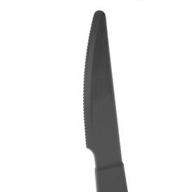 Coltello Riutilizzabile Durable PP Mineral Antracite 18,5cm (180 Pezzi)