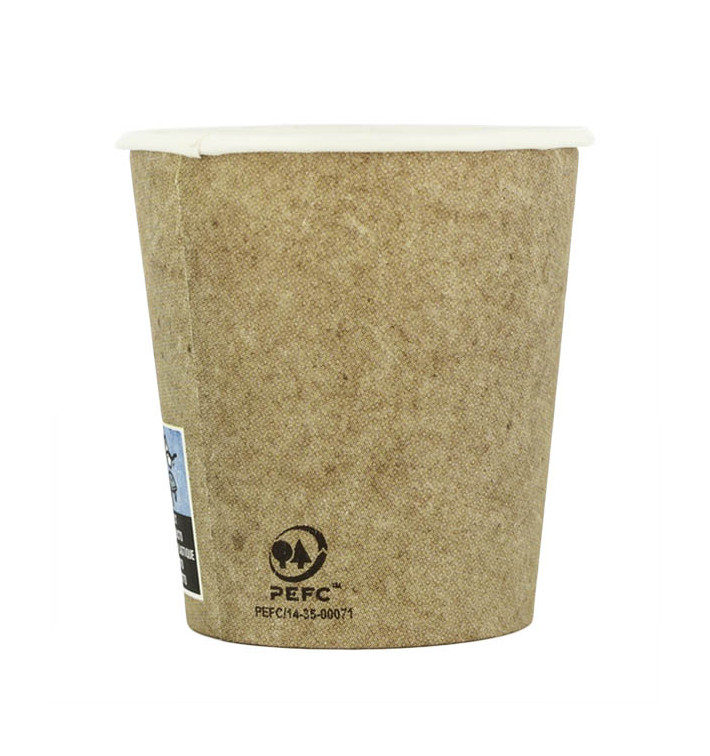 Bicchiere di Carta 4Oz/120ml Kraft Ø6,2cm (2000 Pezzi) Bicchiere di Carta 4Oz/120ml Kraft Ø6,2cm (2000 Pezzi)