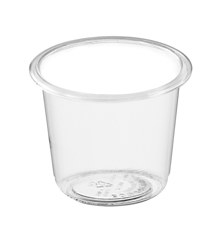 Contenitore PLA Trasparente per Salse 30ml Ø4,5cm (5.000 Pezzi) Contenitore PLA Trasparente per Salse 30ml Ø4,5cm (5.000 Pezzi)