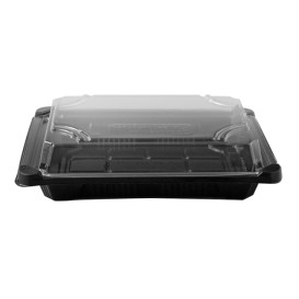 Imballaggi e Coperchio Sushi PLA Nero 13,0x18,0 cm (100 Pezzi)