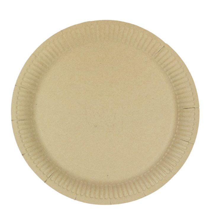Piatto in Cartone Rondo “Radial” Kraft Ø23cm 200gr/m² (50 Pezzi) Piatto in Cartone Rondo “Radial” Kraft Ø23cm 200gr/m² (50 Pezzi)
