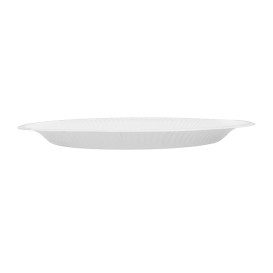 Piatto in Cartone Rondo “Radial” Bianco Ø23cm 200gr/m² (650 Pezzi)