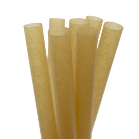 Cannucce Bio Dritte in Canne da Zucchero Ø1,2cm 15cm (50 Pezzi)