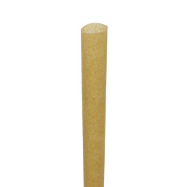 Cannucce Bio Dritte in Canne da Zucchero Ø0,8cm 15cm (50 Pezzi)