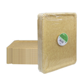 Vassoio di Carta Kraft "Flower" 25x34cm 390g/m² (50 Pezzi)
