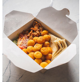 Contenitore di Cibo Kraft 13x8,5x6cm 700ml (360 Pezzi) Contenitore di Cibo Kraft 13x8,5x6cm 700ml (360 Pezzi)