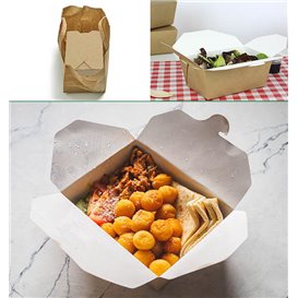 Contenitore di Cibo Kraft 19,7x14x6,5cm 1800ml (200 Pezzi)