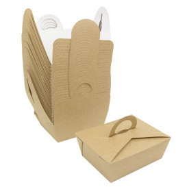 Contenitore di Cibo "Doggy Bag" Kraft 12x9x5cm (25 Pezzi)