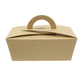 Contenitore di Cibo "Doggy Bag" Kraft 12x9x5cm (25 Pezzi)