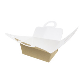 Contenitore di Cibo "Doggy Bag" Kraft 12x9x5cm (25 Pezzi)