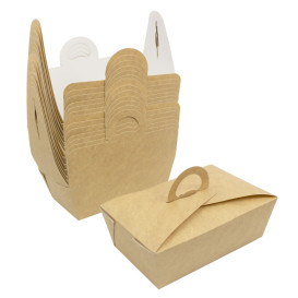 Contenitore di Cibo "Doggy Bag" Kraft 16x9,5x6cm (25 Pezzi)