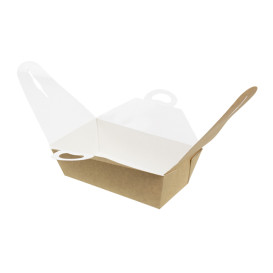 Contenitore di Cibo "Doggy Bag" Kraft 20x10x7cm (140 Pezzi)