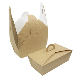 Contenitore di Cibo "Doggy Bag" Kraft 20x10x7cm (140 Pezzi)