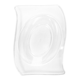 Piatto Degustazione Riutilizzabile "Flat" Transparente 8x6,6cm (500 Pezzi)