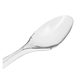 Cucchiaio di plastica PS Riutilizzabile Trasparente 18cm (50 Pezzi)