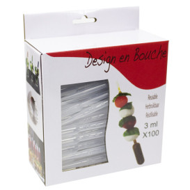 Pipetta di Plastica per Catering 3ml 16cm (100 Pezzi)