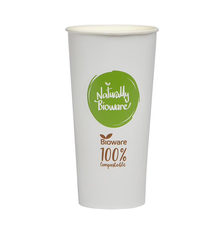 Bicchiere di Carta Bioware® Ø9,0cm 680ml (50 Pezzi) Bicchiere di Carta Bioware® Ø9,0cm 680ml (50 Pezzi)