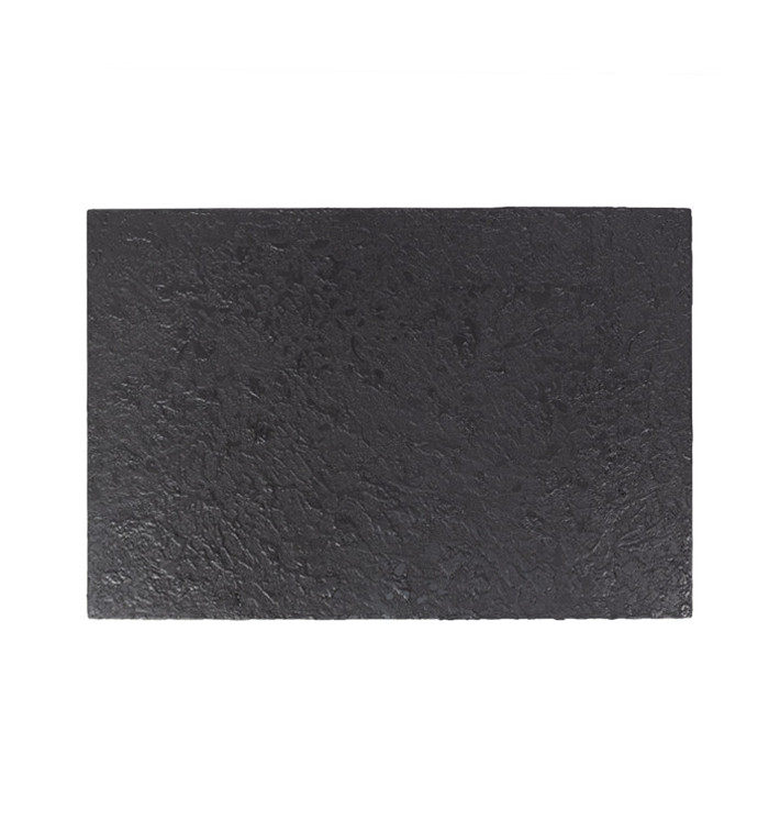Vassoi di Plastica Ardesia PS 30x20cm (10 Pezzi) Vassoi di Plastica Ardesia PS 30x20cm (10 Pezzi)