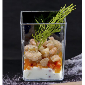 Bicchiere Degustazione Cubico PS 3,8x3,5x5,2cm 50ml (20 Pezzi)