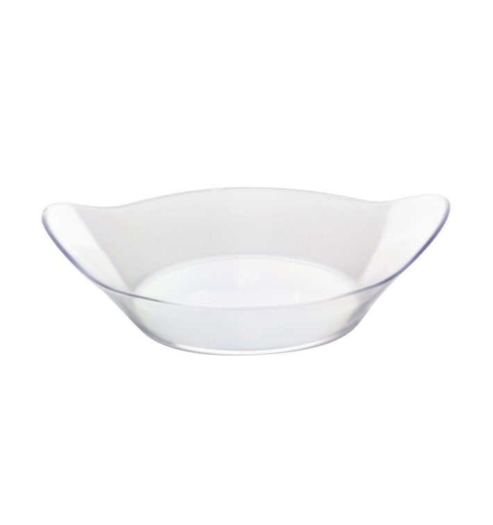Piatto con Maniglie Degustazione PS 8,4x6,5x2,2cm 30ml (25 Pezzi) Piatto con Maniglie Degustazione PS 8,4x6,5x2,2cm 30ml (25 Pezzi)