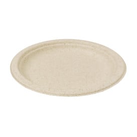 Piatti Bio di Crusca di Frumento Ø18cm (50 Pezzi)