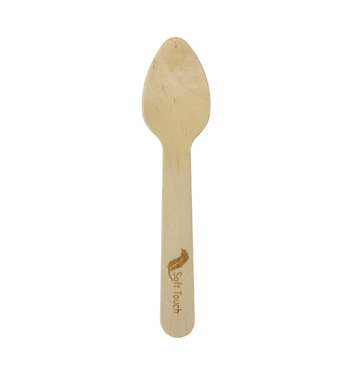 Cucchiaio in Legno “Soft” 11cm (100 Pezzi) Cucchiaio in Legno “Soft” 11cm (100 Pezzi)