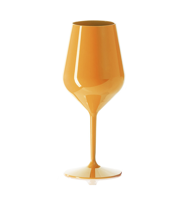 Calice Riutilizzabile Durable da Vino Tritan Arancione 470ml (1 Pezzo) Calice Riutilizzabile Durable da Vino Tritan Arancione 470ml (1 Pezzo)