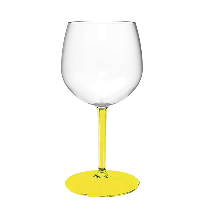 Bicchiere Balloon Riutilizzabile Durable TT Piede Giallo 580ml (1 Pezzo) Bicchiere Balloon Riutilizzabile Durable TT Piede Giallo 580ml (1 Pezzo)