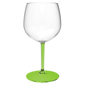 Bicchiere Balloon Riutilizzabile Durable TT Piede Verde 580ml (6 Pezzi)