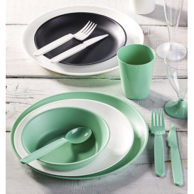 Cucchiaio Riutilizzabile Durable PP Mineral Verde 18,5cm (6 Pezzi)