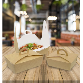 Contenitore di Cibo "Doggy Bag" Kraft 20x10x7cm (140 Pezzi)