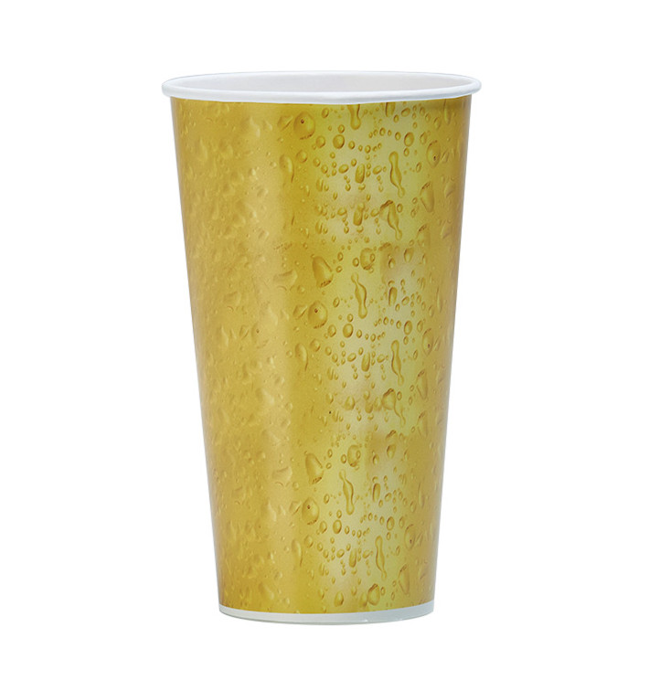 Bicchiere da Birra di Carta 1.025ml Ø10,8cm (500 Pezzi) Bicchiere da Birra di Carta 1.025ml Ø10,8cm (500 Pezzi)