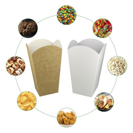 Scatola Pop Corn Piccolo Bianca 45gr 6,5x8,5x15cm (700 Pezzi)
