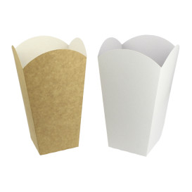 Scatola Pop Corn Piccolo Bianca 45gr 6,5x8,5x15cm (700 Pezzi)