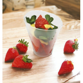 Bicchiere Degustazione Riutilizzabile Conico PP 6x3x6,5cm 65ml (25 Pezzi)