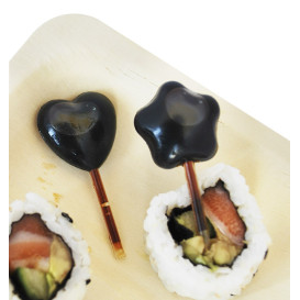Pipetta Cuore di Plastica per Catering 3ml 5,5cm (100 Pezzi)