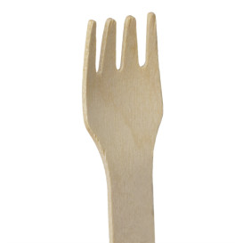 Mini Forchetta in Legno “Soft” 7,5cm (100 Pezzi)