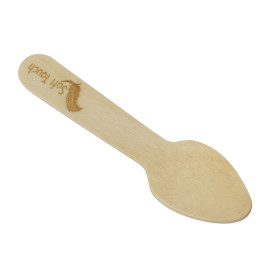 Mini Cucchiaio in Legno “Soft” 7,5cm (100 Pezzi)