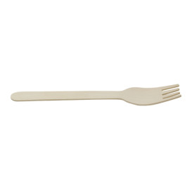Forchetta in Legno Imbustata 16cm (50 Pezzi)