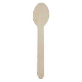 Cucchiaio in Legno Imbustato 16cm (50 Pezzi)