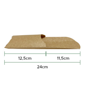 Contenitore in Cartone Kraft per Wraps 240x90x35mm (1.000 Pezzi)